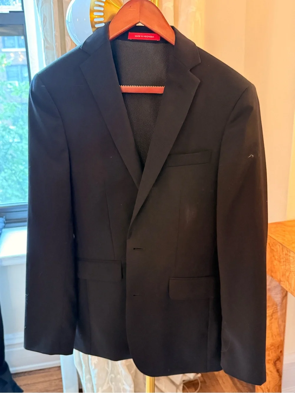 Kenneth Cole Men's Black Suit Blazer - Classic Tailored Jacket